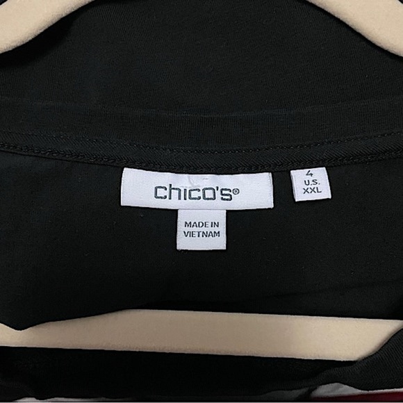 Chico's Lace Detail Flutter Sleeve Tee - Picture 4 of 8